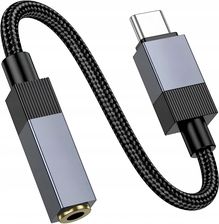 Matnox Kabel Usb-c Typu C do Mini Jack 3,5MM Dac Aux Przewód Przejściówka 15 cm